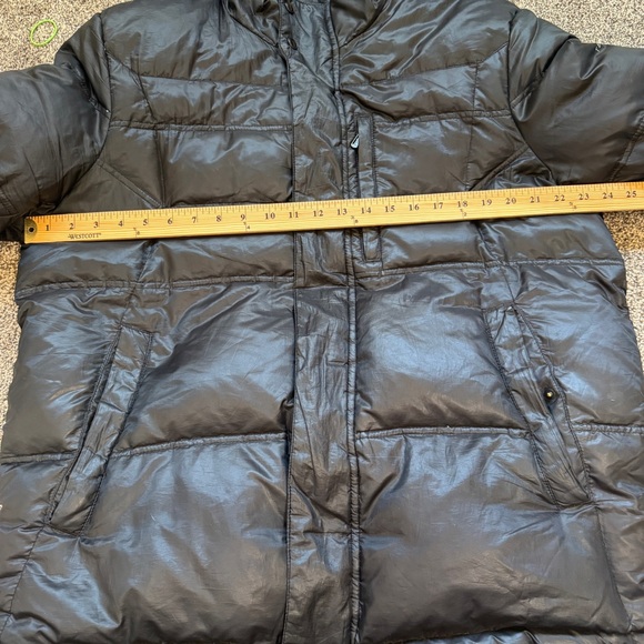 Tech by Tumi Black Puffer Jacket Men’s Large Zip Chest Pocket Lightweight - Picture 8 of 16